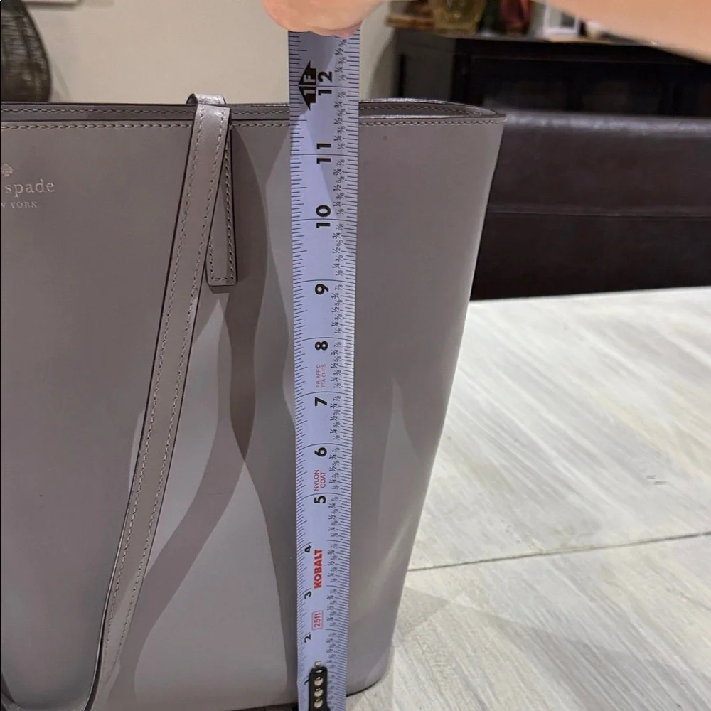Kate Spade Light Gray Tote Bag